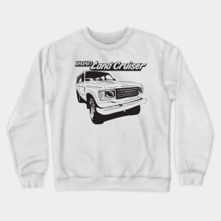 Hand-drawn FJ60 Toyota Landcruiser in black Crewneck Sweatshirt